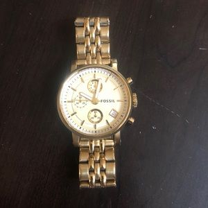Gold Fossil watch. Women’s